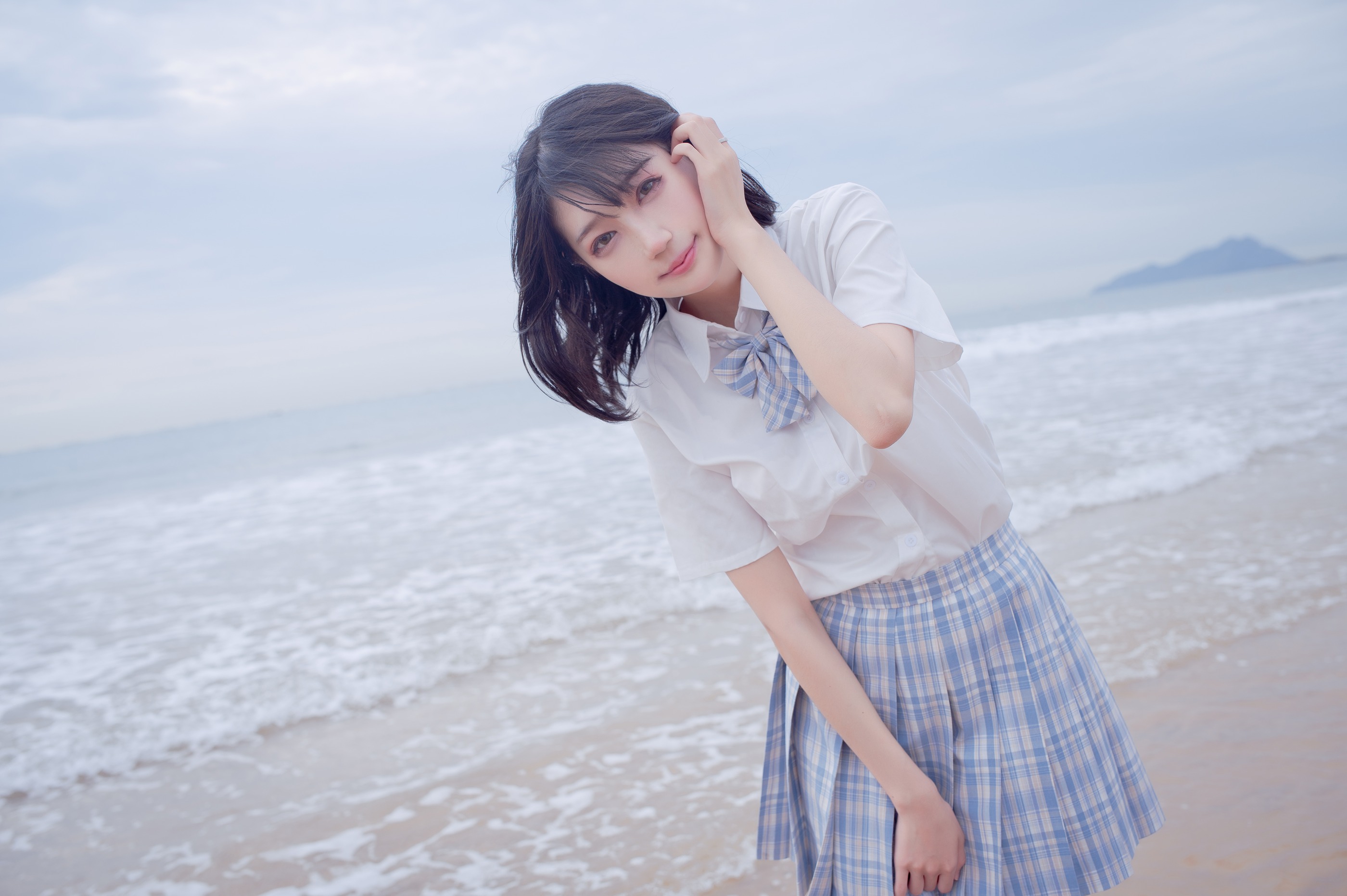图片[1]-周叽是可爱兔兔 – NO.020 海边jk [35P]-XikXak